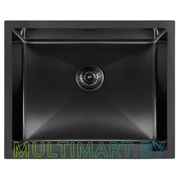 Кухонная мойка ARFEKA ECO AR 550x450 BLACK PVD NANO DECOR MILLET GRAINS